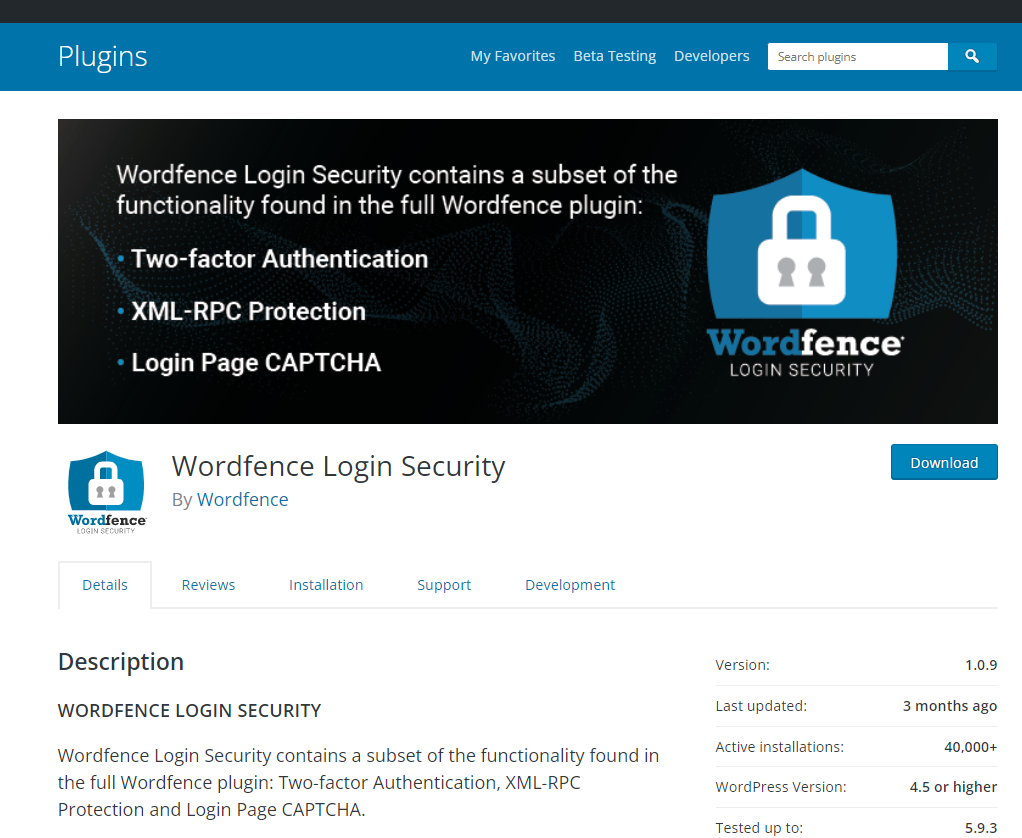 WordPress Login Security